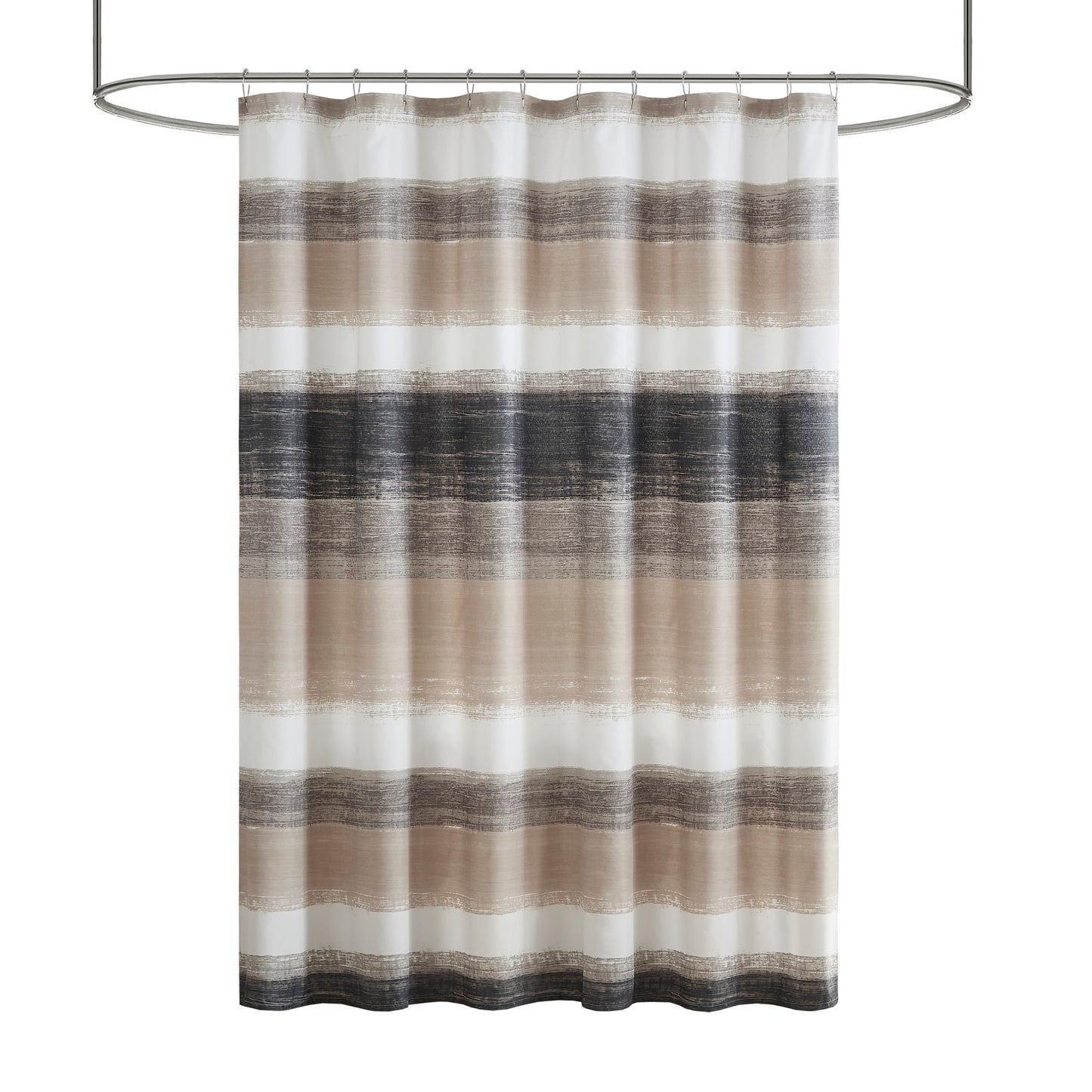 Madison Park Essentials Stripe Print Shower Curtain