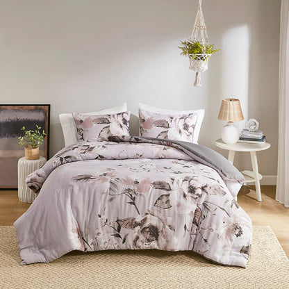 Madison Park 3 Piece Floral Printed Duvet Cover Set