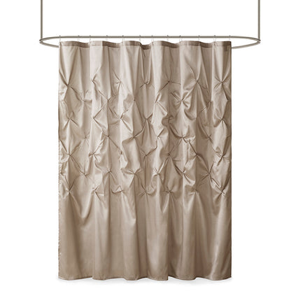 Madison Park Tufted Semi-Sheer Shower Curtain