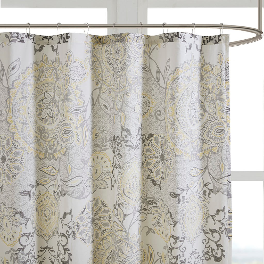 Madison Park Printed Cotton Shower Curtain