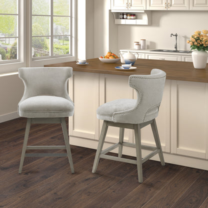 Madison Park 25.75" Swivel Counter Stool
