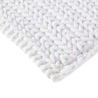 Madison Park 100% Cotton Chenille Chain Stitch Rug