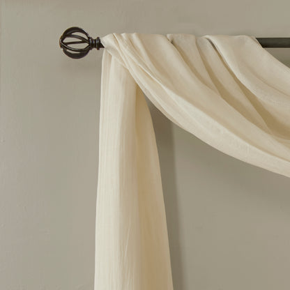 Madison Park Solid Crushed Scarf Sheer