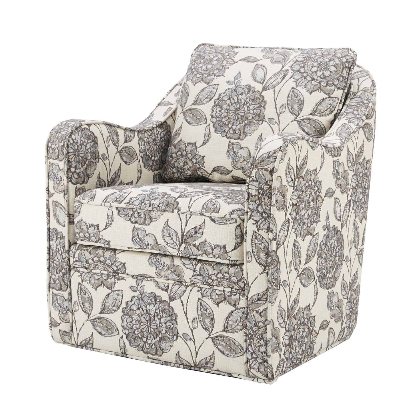 Madison Park Wide Seat Swivel Arm Chair Set of 2
