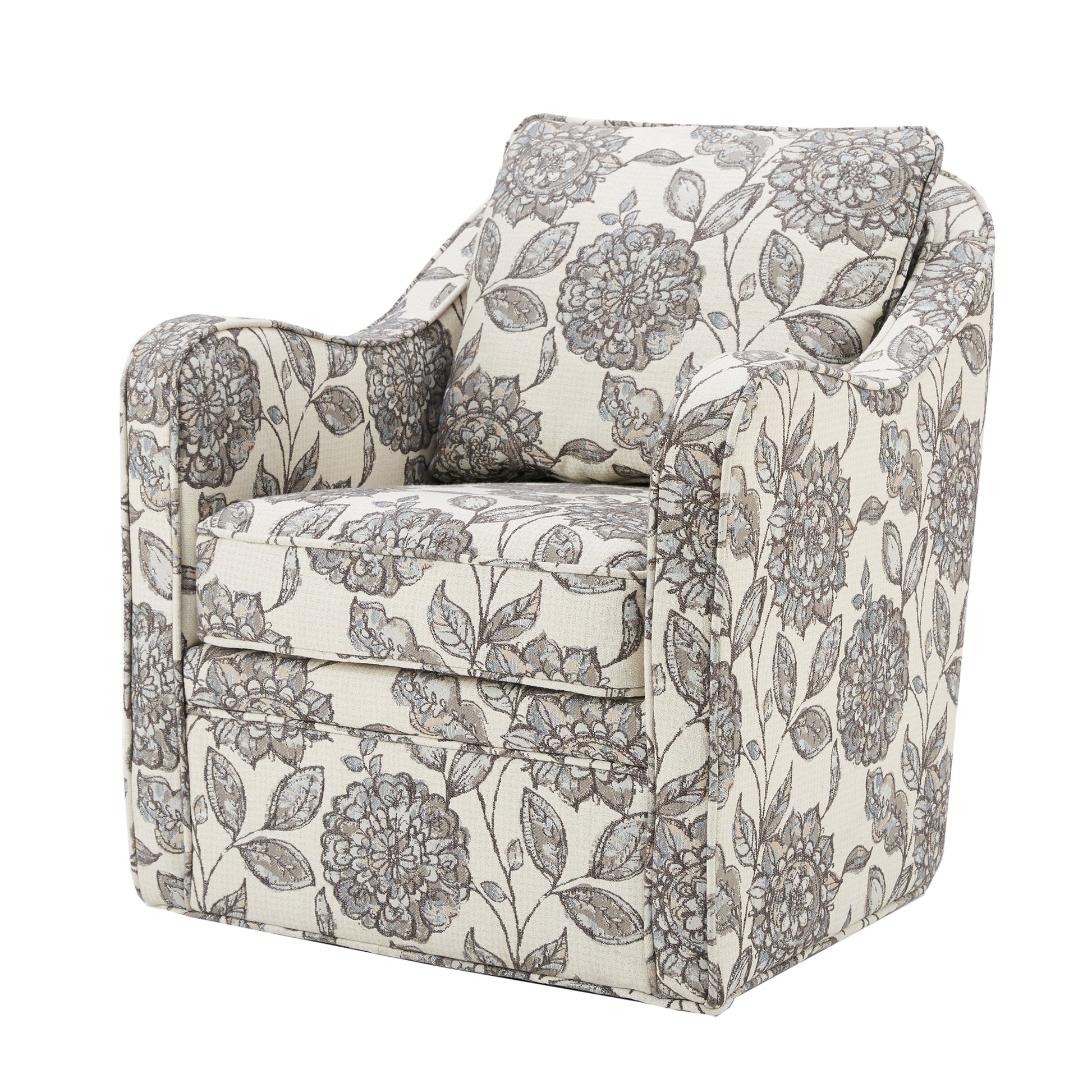 Madison Park Wide Seat Swivel Arm Chair Set of 2