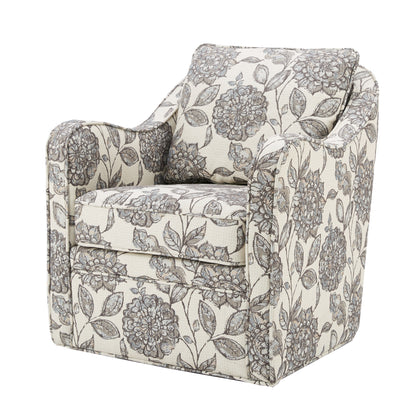 Madison Park Wide Seat Swivel Arm Chair Set of 2