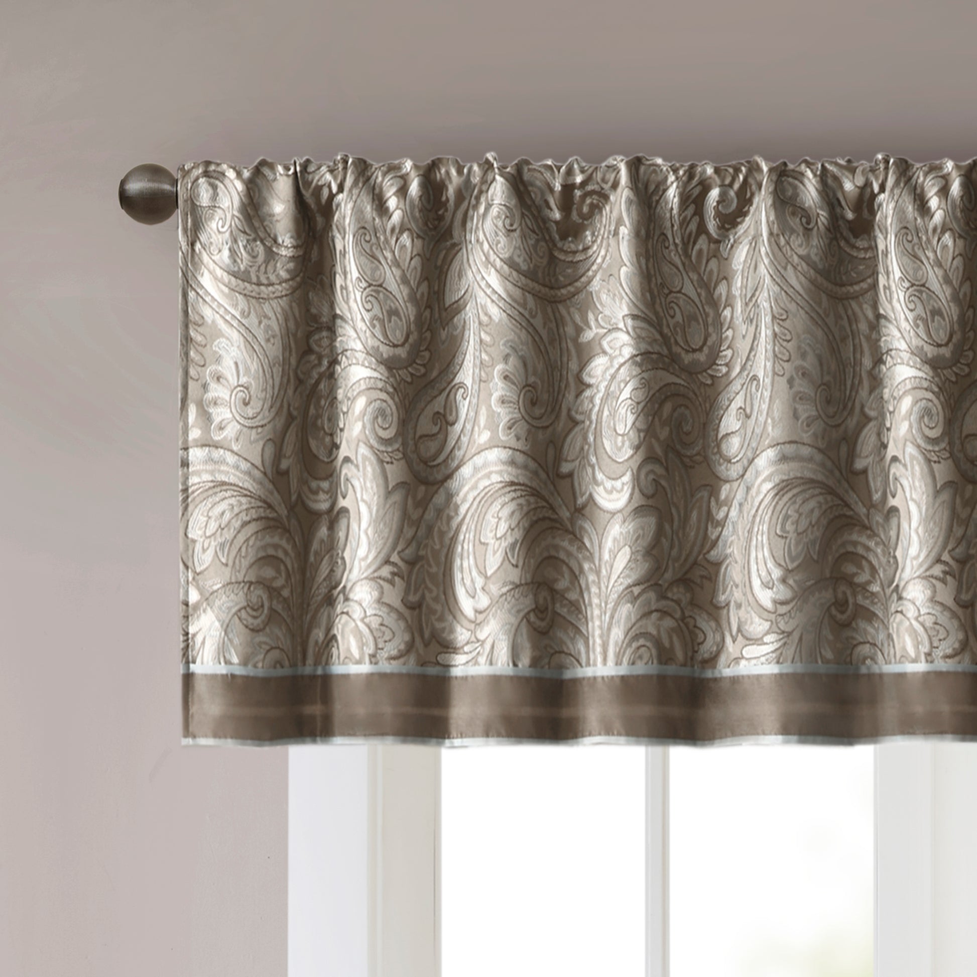 Madison Park Jacquard Window Valance