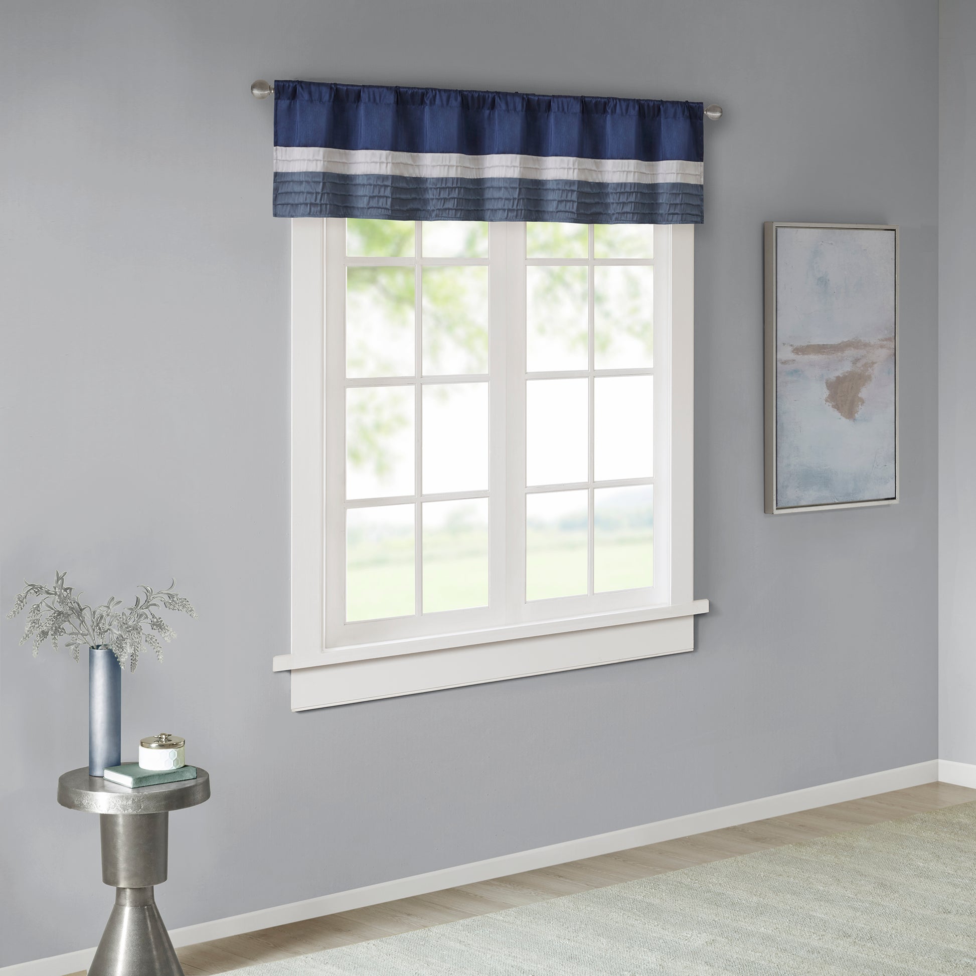 Madison Park Polyoni Pintuck Window Valance