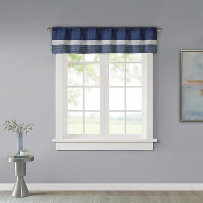 Madison Park Polyoni Pintuck Window Valance