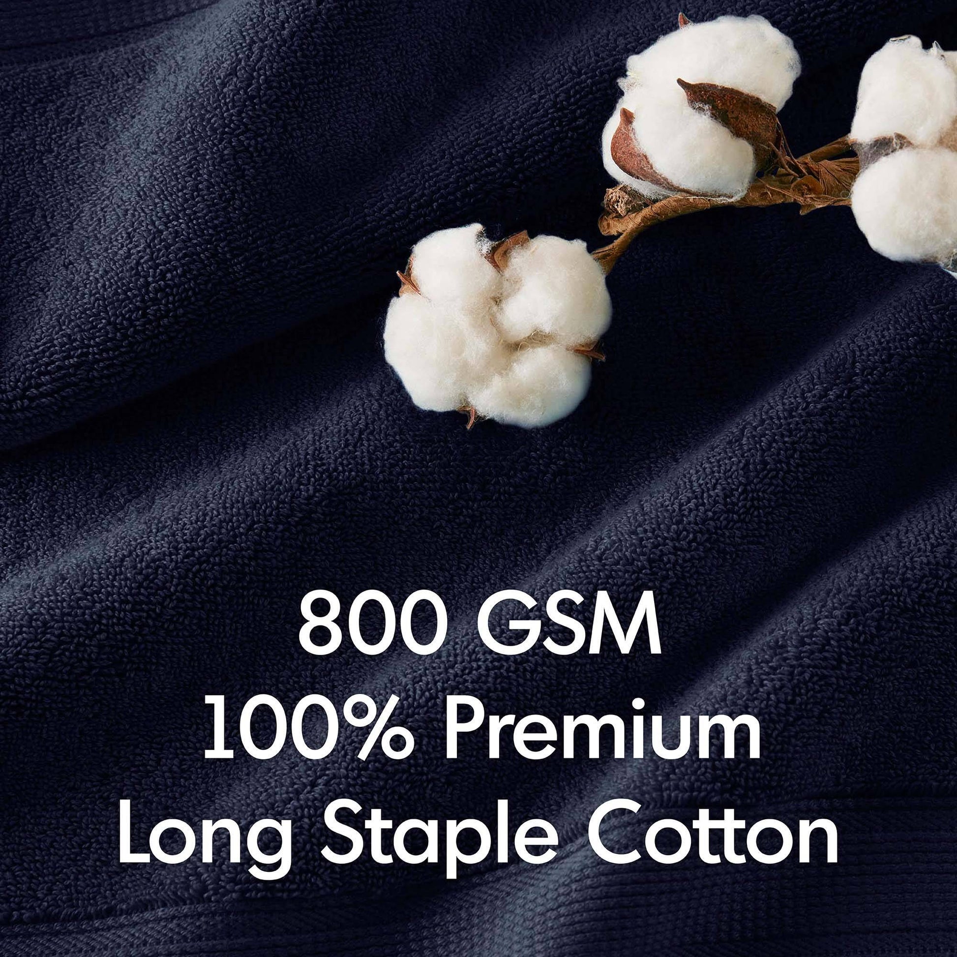Madison Park Signature 800GSM Ultra-Soft 100% Cotton Absorbent Towel Set