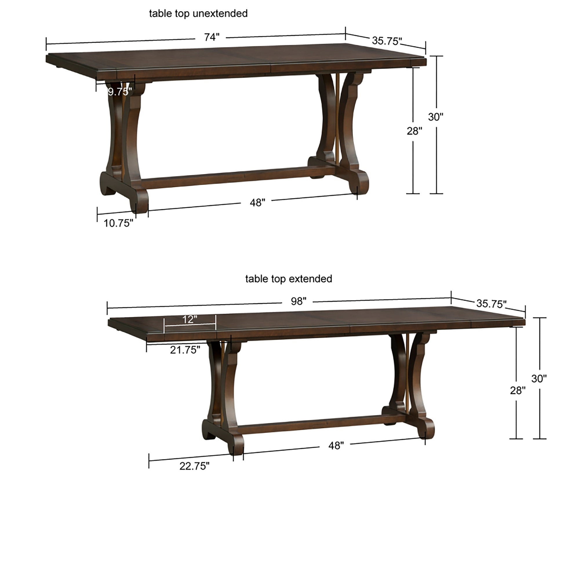 Madison Park Rectangle Extension Dining Table