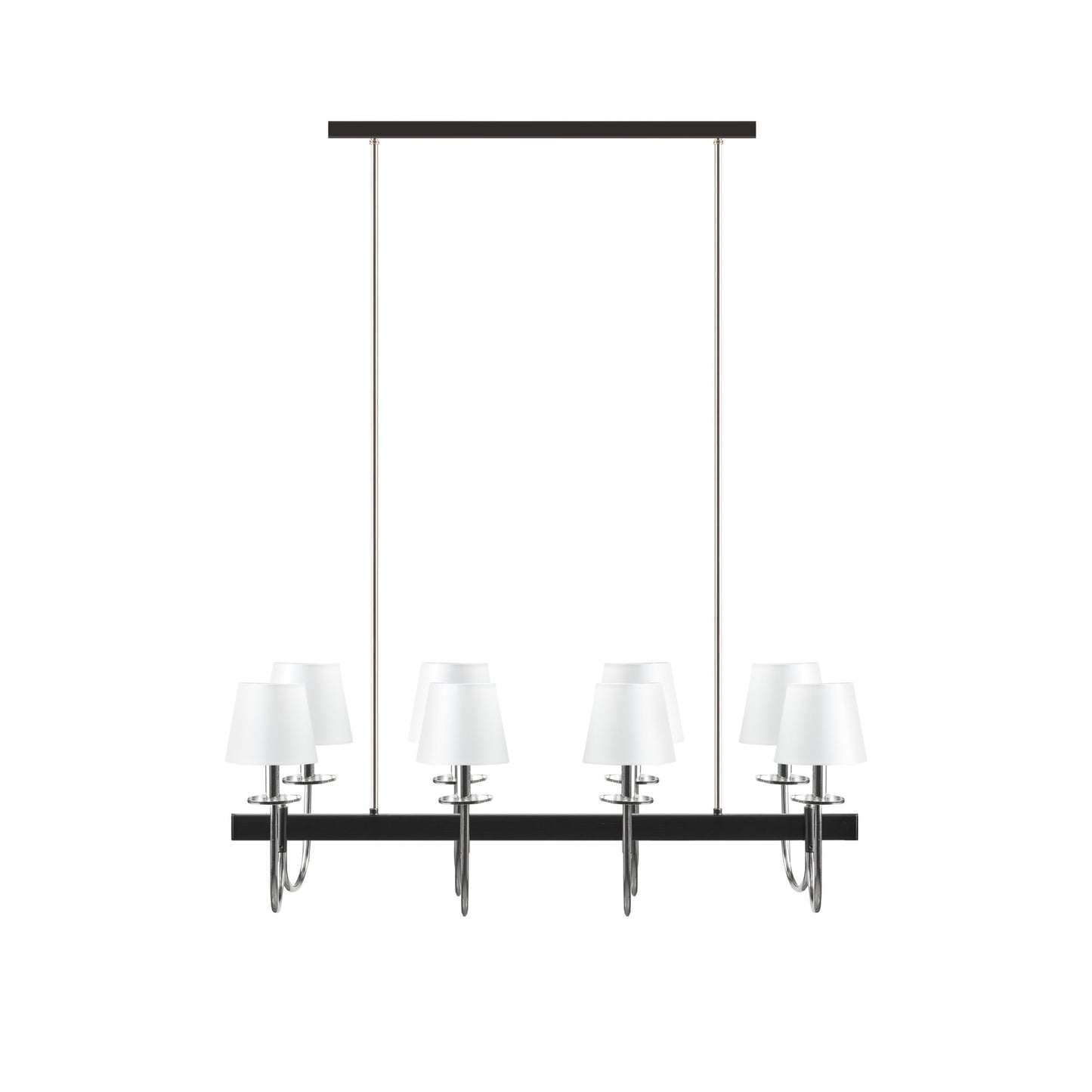 Hampton Hill 8-Light Traditional Chandelier with Drum Shades