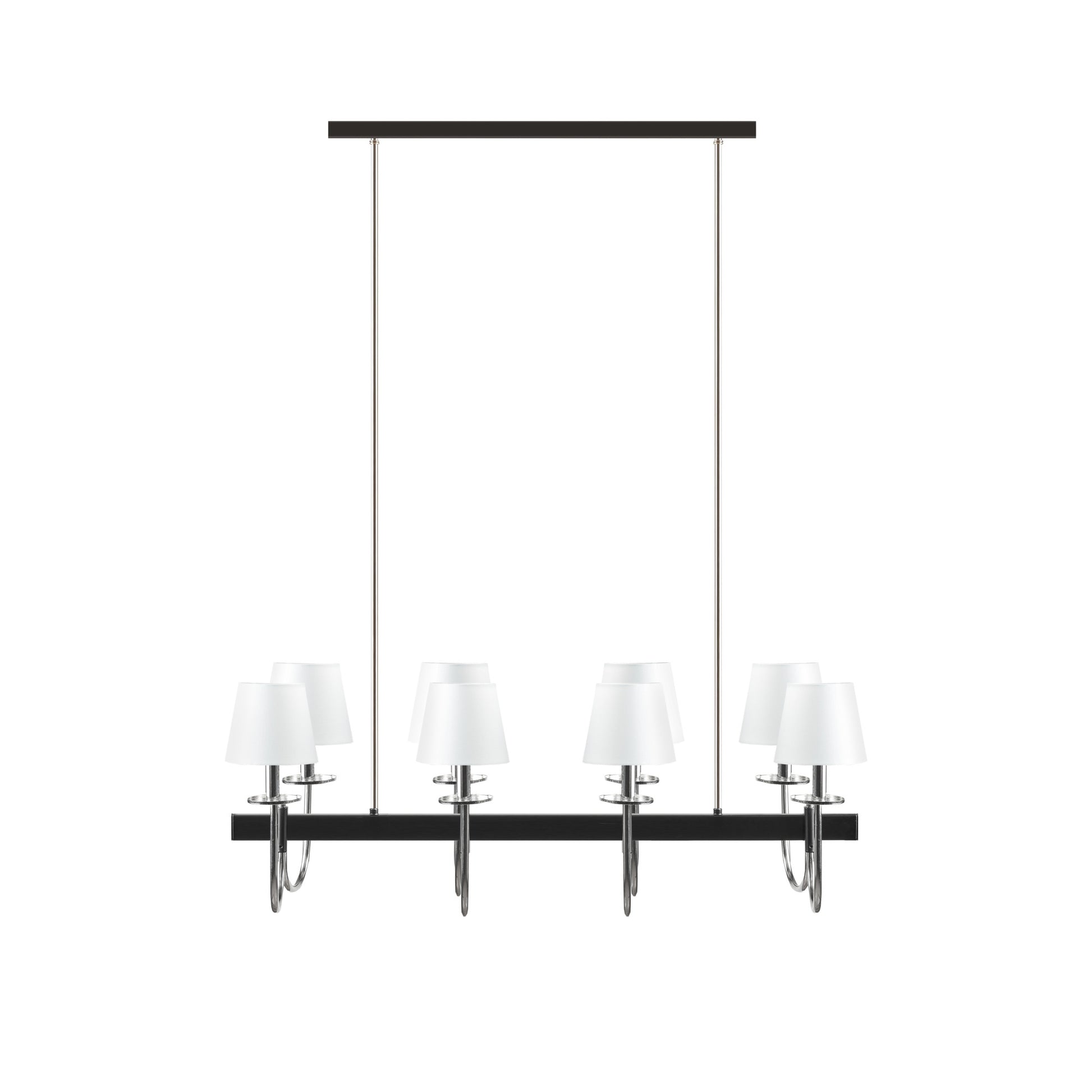 Hampton Hill 8-Light Traditional Chandelier with Drum Shades
