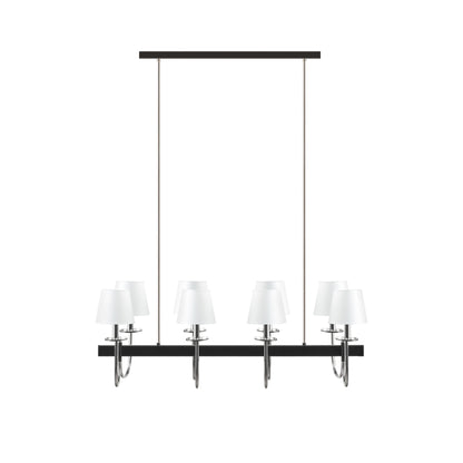Hampton Hill 8-Light Traditional Chandelier with Drum Shades