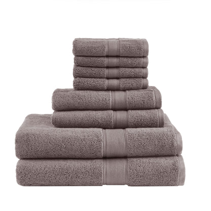 Madison Park Signature 100% Cotton 8 Piece Antimicrobial Towel Set