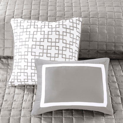 Madison Park 8 Piece Comforter and Quilt Set Collection