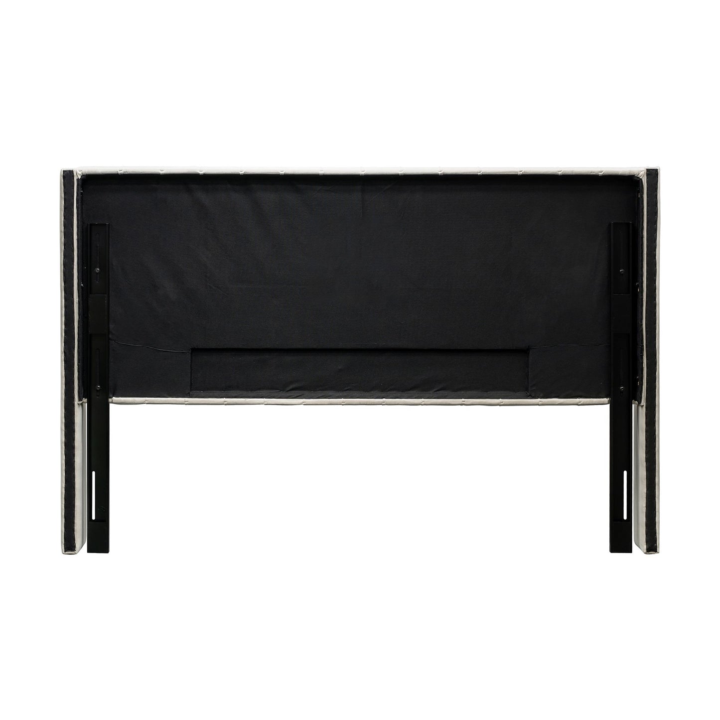 Amelia Upholstered Wingback Headboard with Button Tufting & Nailhead Trim