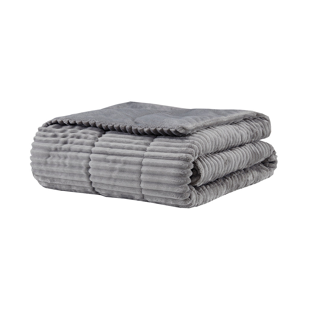 Madison Park Oversized Plush Down Alternative Filled Throw