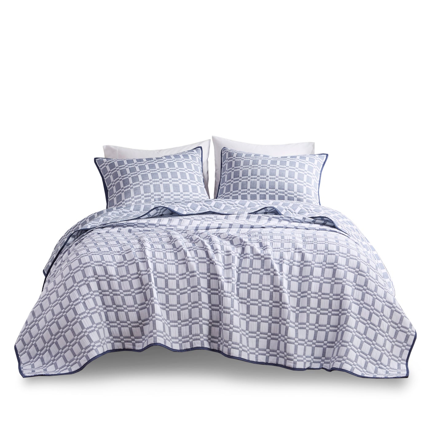 Madison Park 3 Piece Reversible Matelasse Coverlet Set