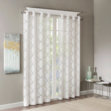 Eden Fretwork Burnout Sheer Curtain Panel