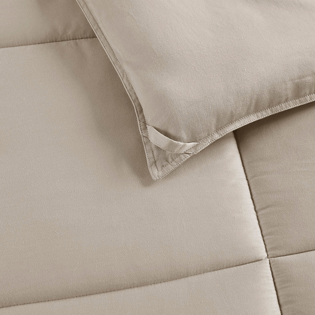 Madison Park 300 Thread Count Cotton Shell Luxury Down Alternative Comforter