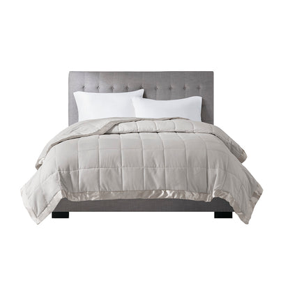 Madison Park Lightweight Down Alternative Blanket with Satin Trim