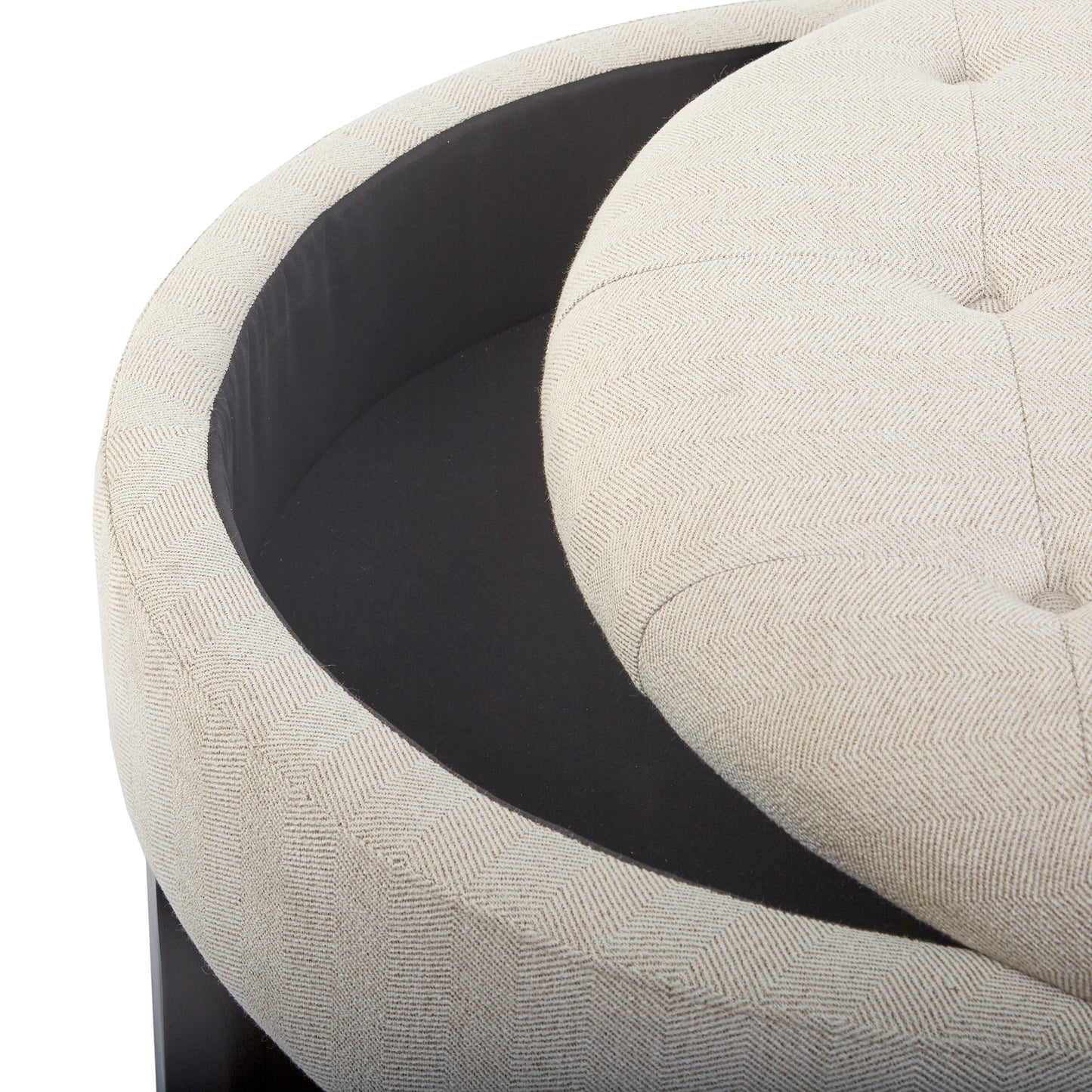 Madison Park Round Storage Ottoman