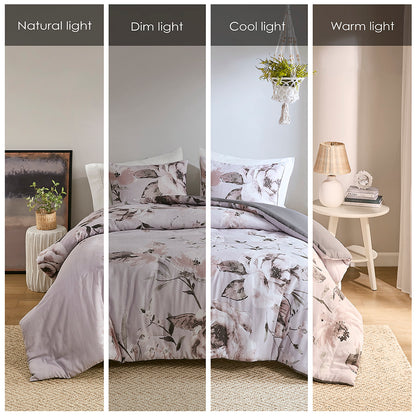 Madison Park 3 Piece Floral Printed Duvet Cover Set