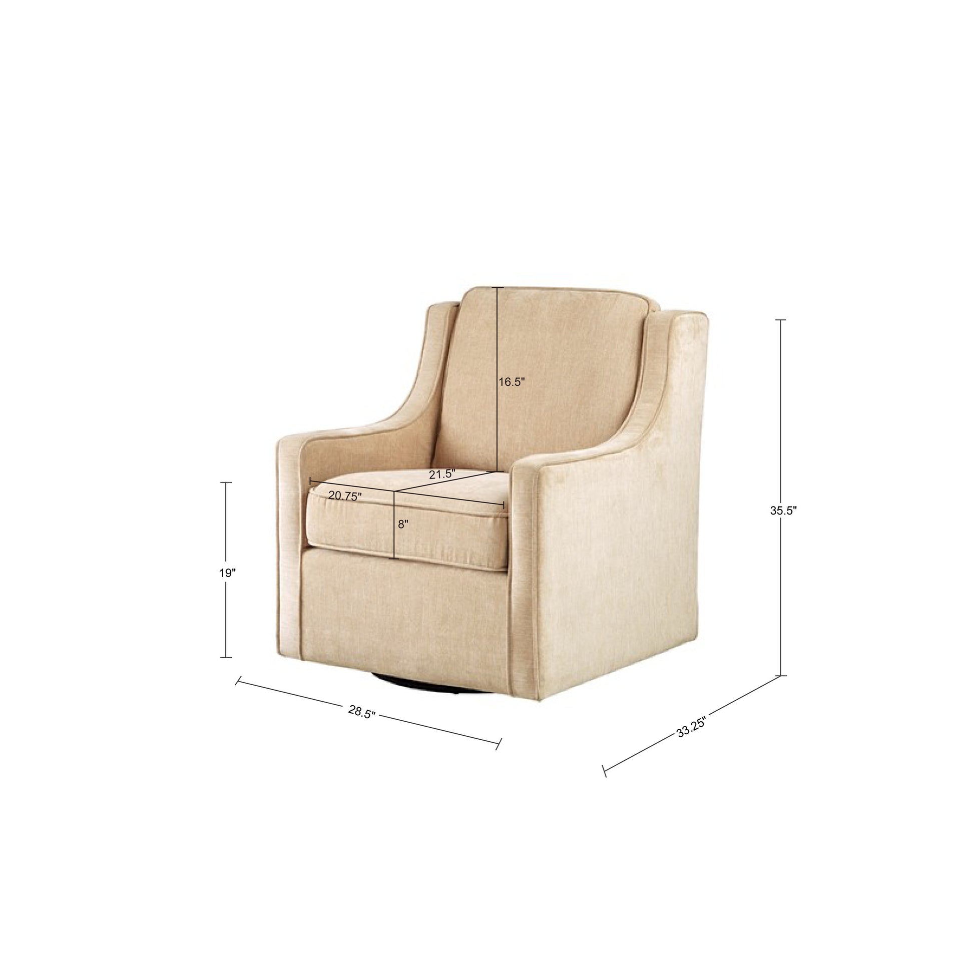 Madison Park Swivel Chair Set of 2