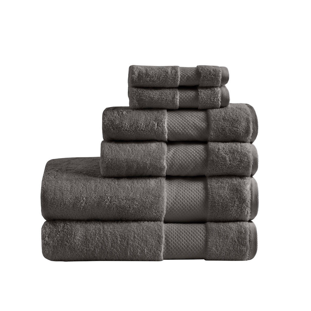 Madison Park Signature Cotton 6 Piece Bath Towel Set