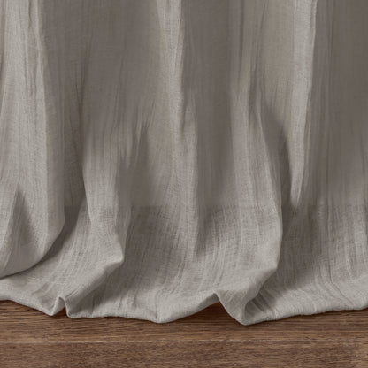 Madison Park Solid Crushed Curtain Panel Pair