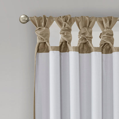 Madison Park Twist Tab Total Blackout Window Curtain Panel