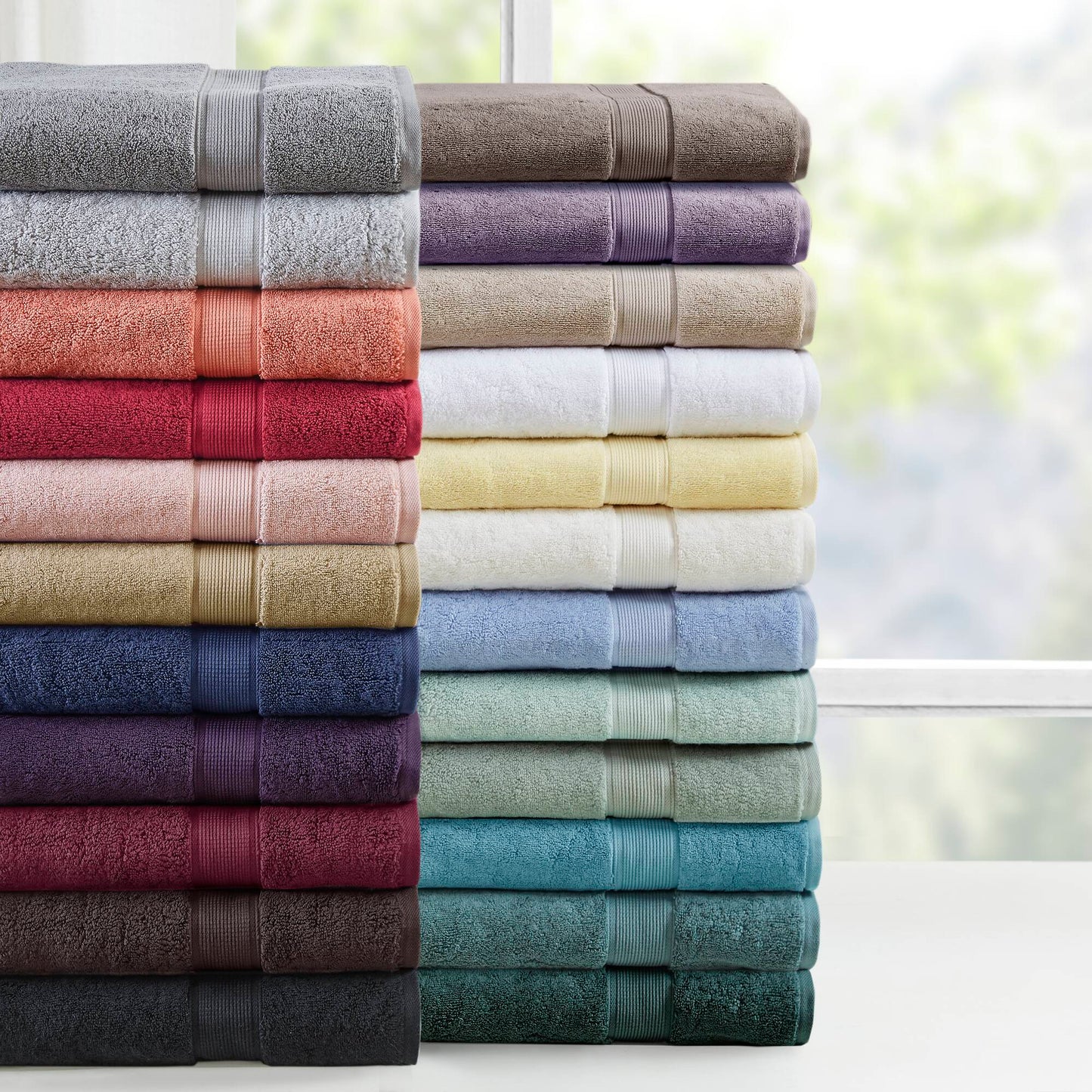 Madison Park Signature 800GSM Ultra-Soft 100% Cotton Absorbent Towel Set