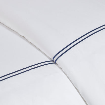 Madison Park Signature 100% Cotton Sateen Embroidered Duvet Cover Set