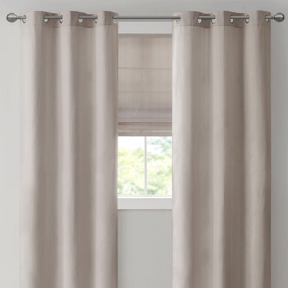 Madison Park Basketweave Room Darkening Curtain Panel Pair