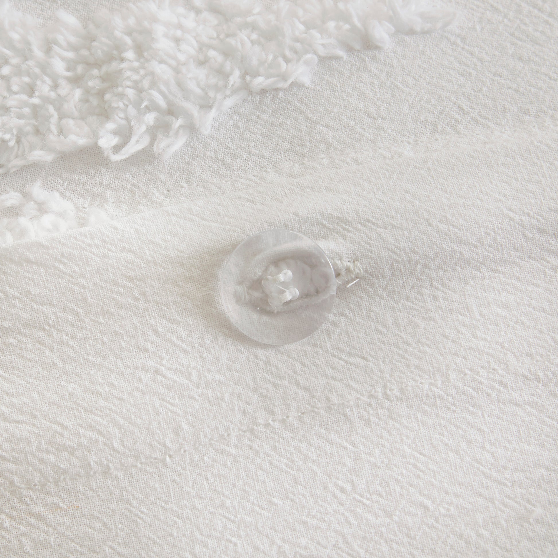 Madison Park 3 Piece Tufted Cotton Chenille Palm Duvet Cover Set