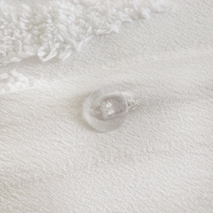 Madison Park 3 Piece Tufted Cotton Chenille Palm Duvet Cover Set
