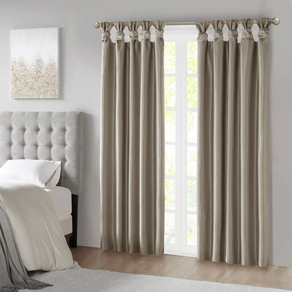 Madison Park Twist Tab Total Blackout Window Curtain Panel