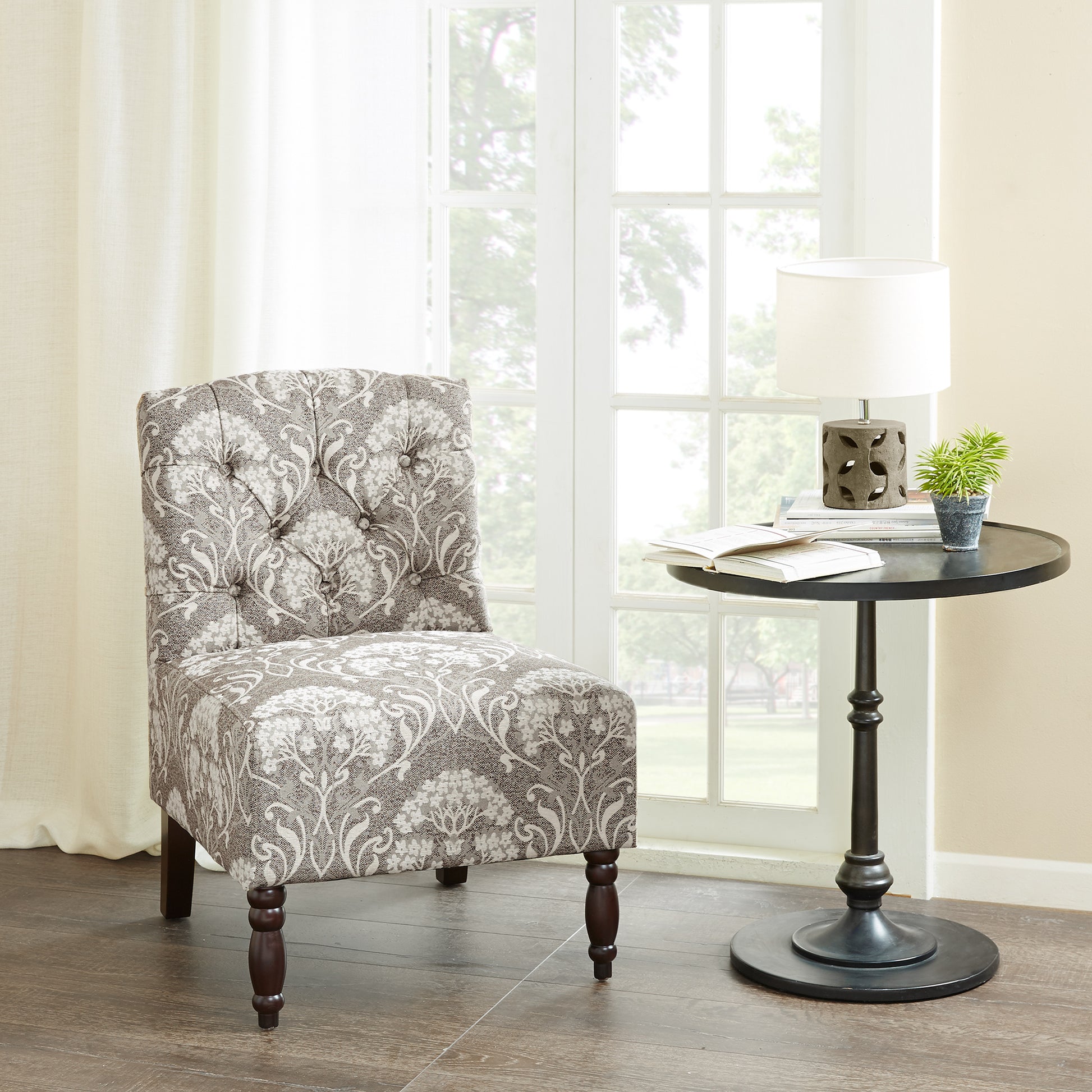 Madison Park Tufted Armless Chair