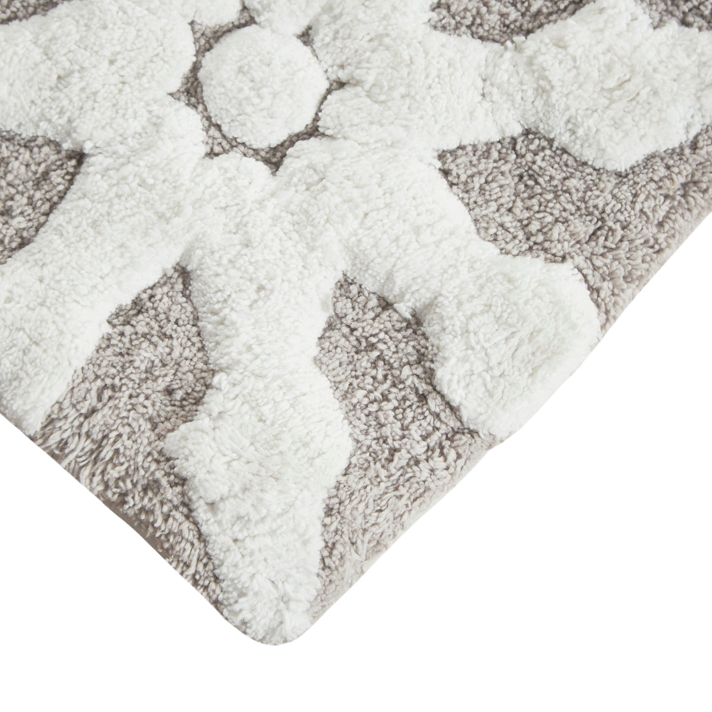 Madison Park Medallion Cotton Tufted Bath Rug