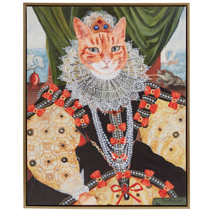 Madison Park Kitty Queen Belle Framed Canvas Wall Art