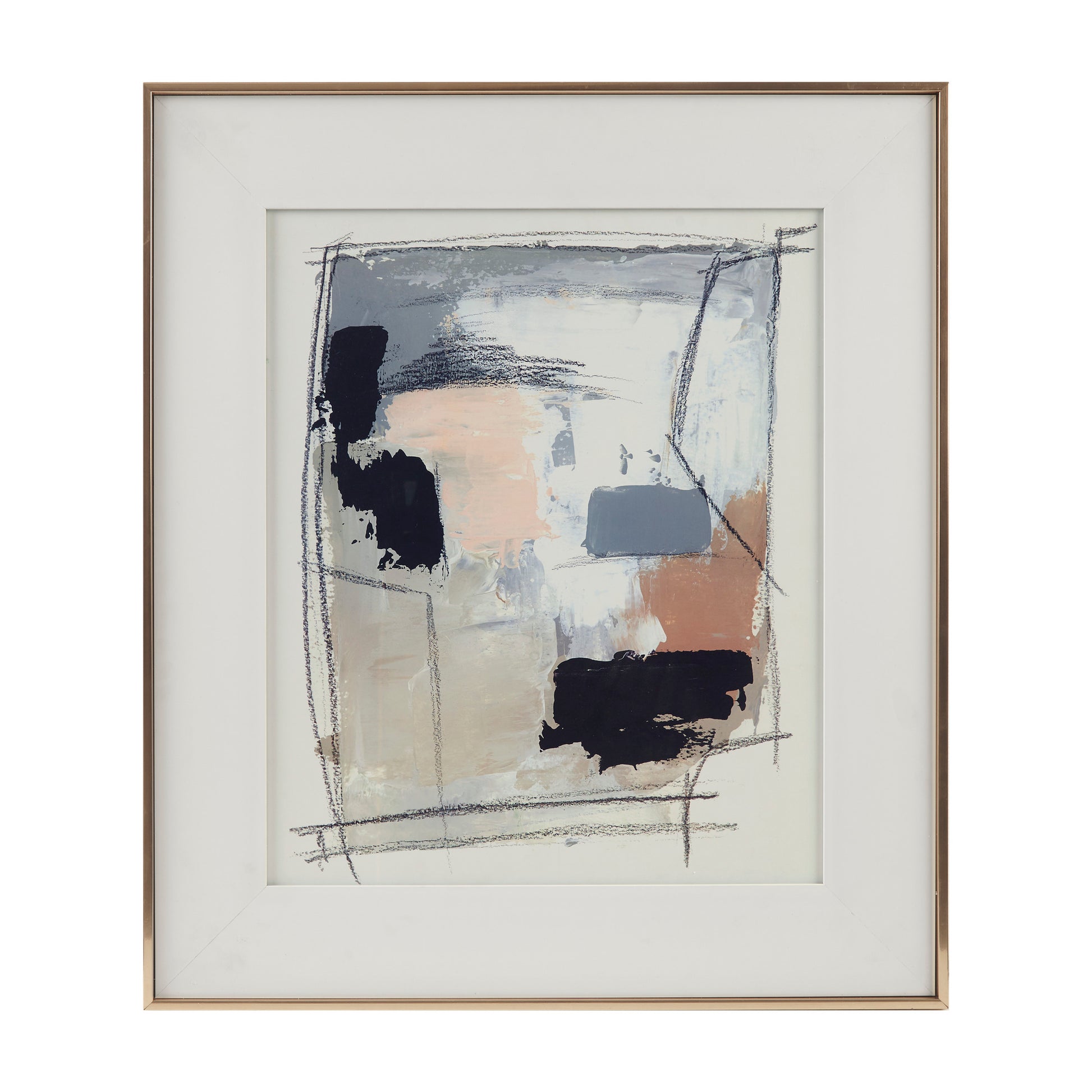 Madison Park Framed Glass and Gallery Matted Wall Art