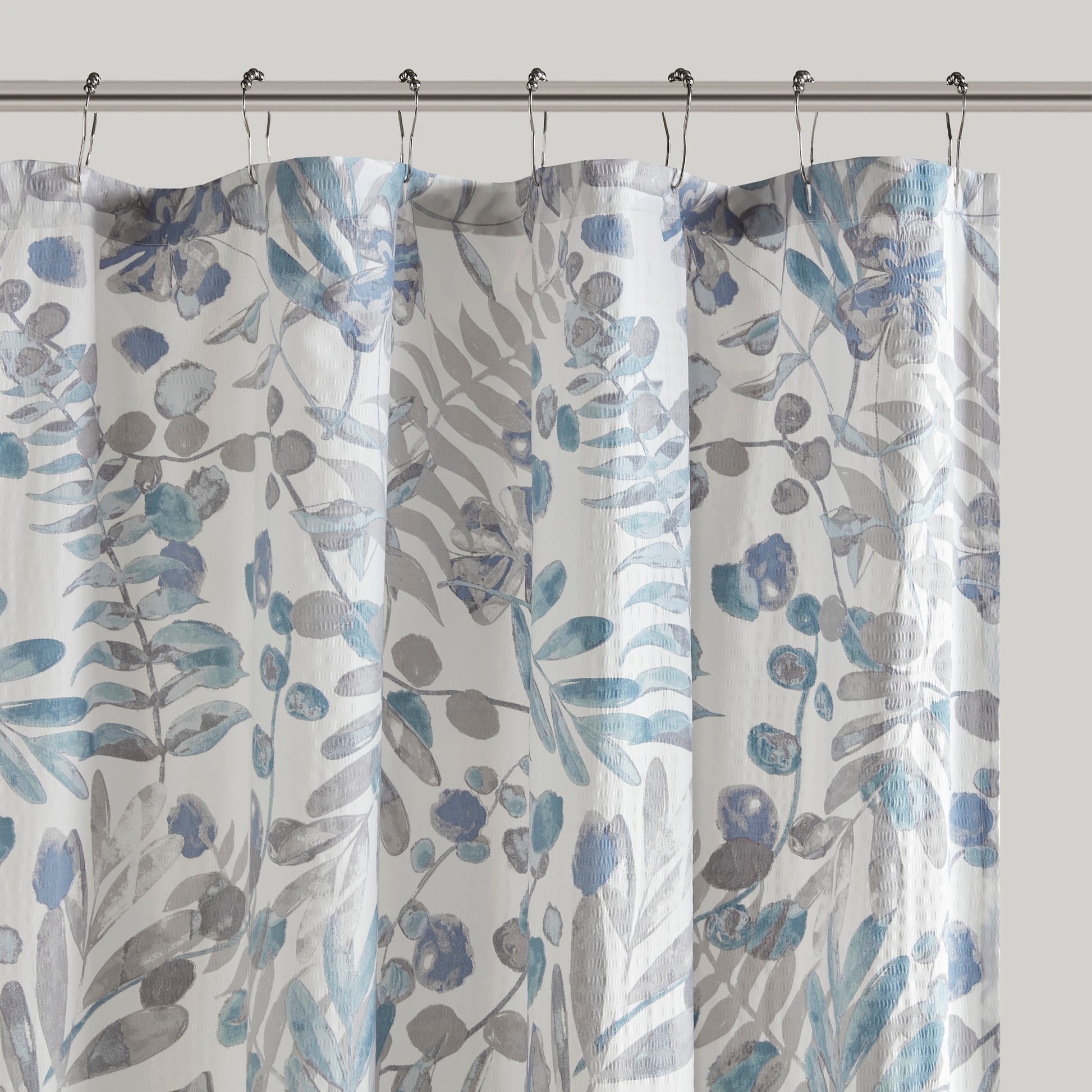Madison Park Printed Seersucker Shower Curtain