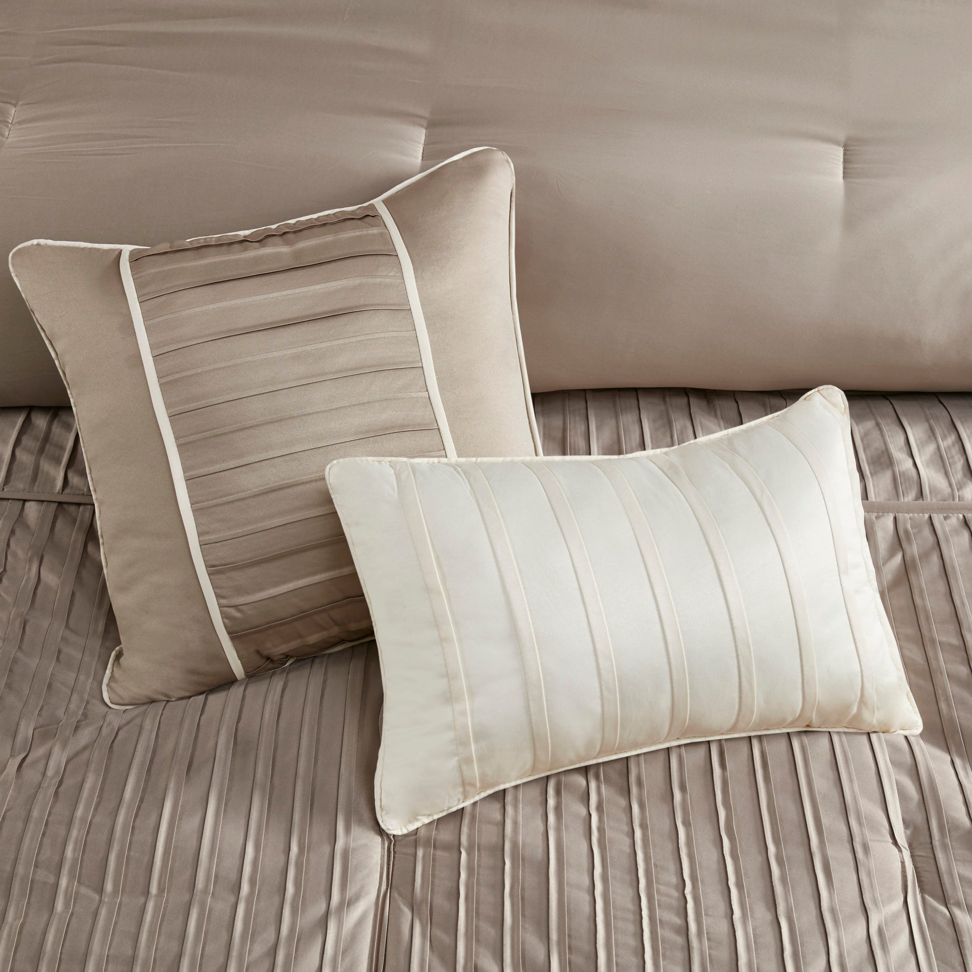 Madison Park 7 Piece Polyester Charmeuse Comforter Set