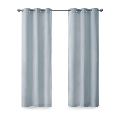 Madison Park Basketweave Room Darkening Curtain Panel Pair