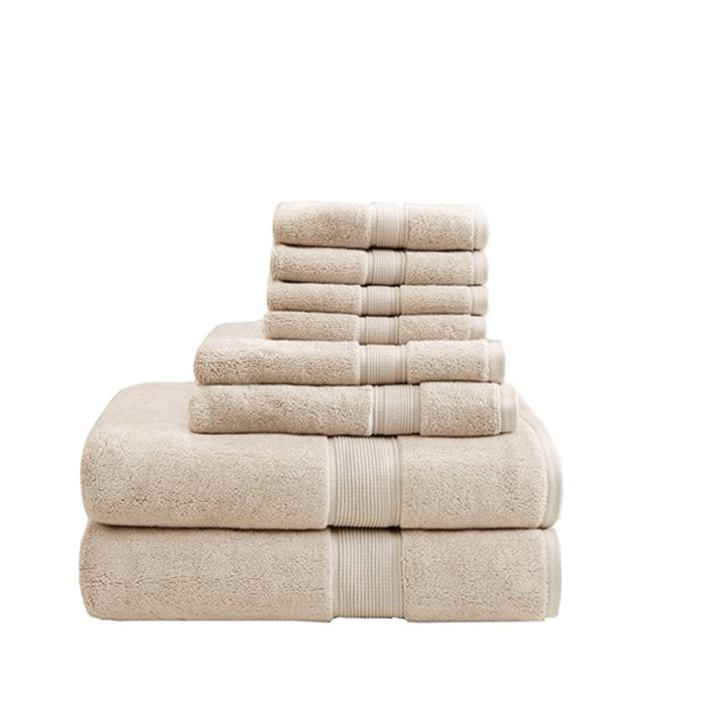 Madison Park Signature 100% Cotton 8 Piece Antimicrobial Towel Set