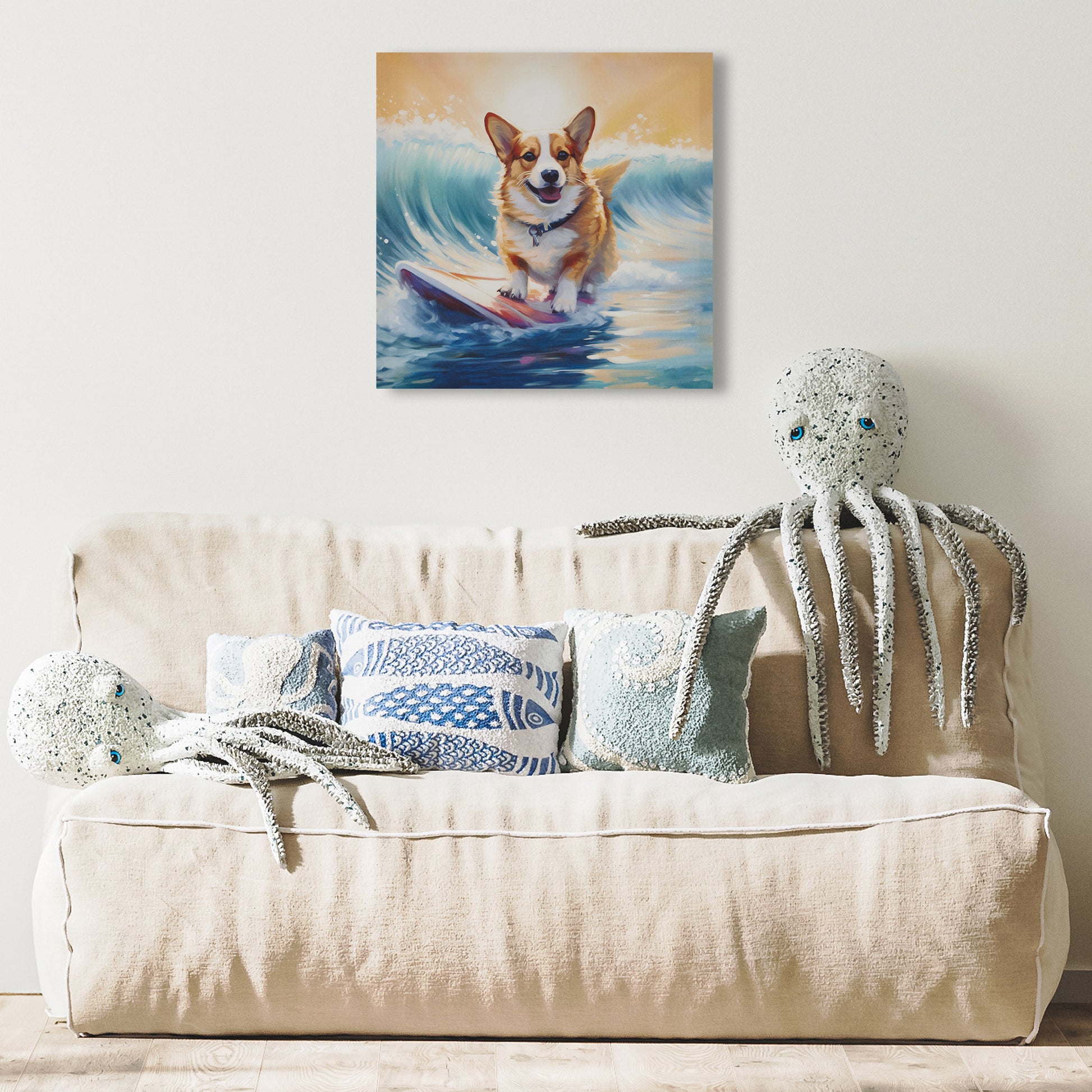 Madison Park Corgi Canvas Wall Art