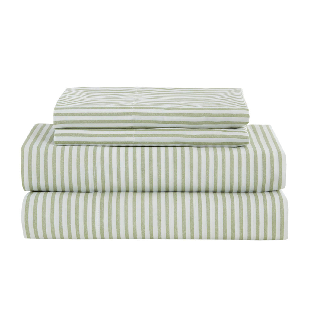 Madison Park Essentials Stripe Comforter Set with Bed Sheets