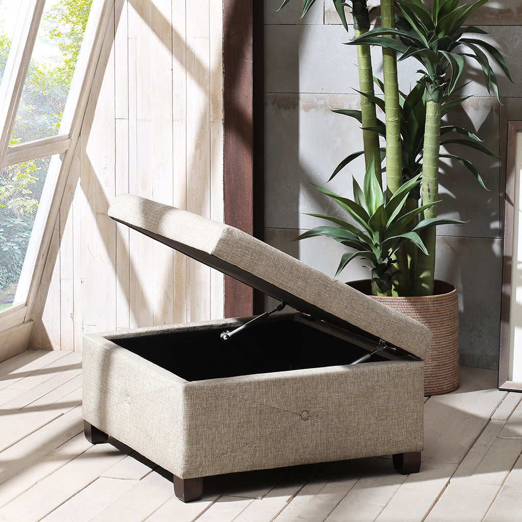 Madison Park Soft Close Storage Ottoman