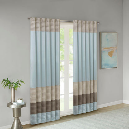 Madison Park Polyoni Pintuck Curtain Panel